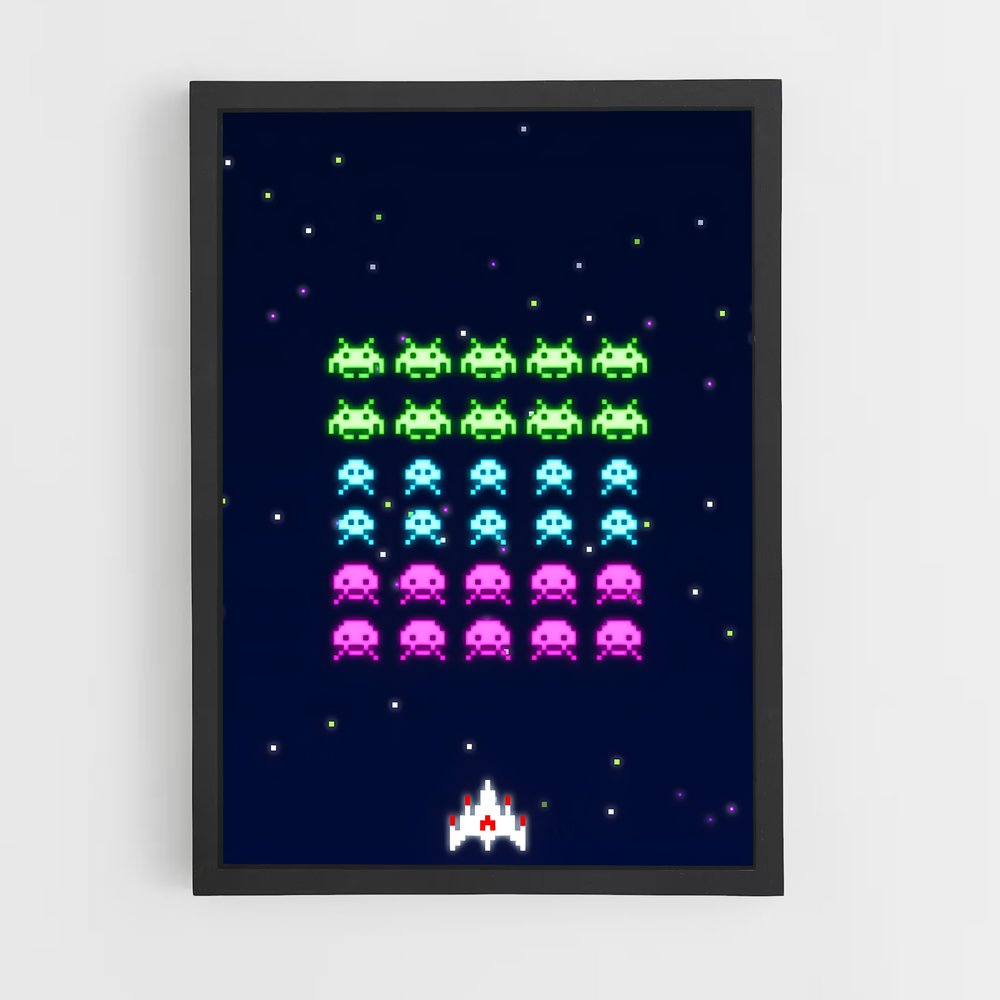 Poster Space Invaders: L’Invasion Retro (vue 2)